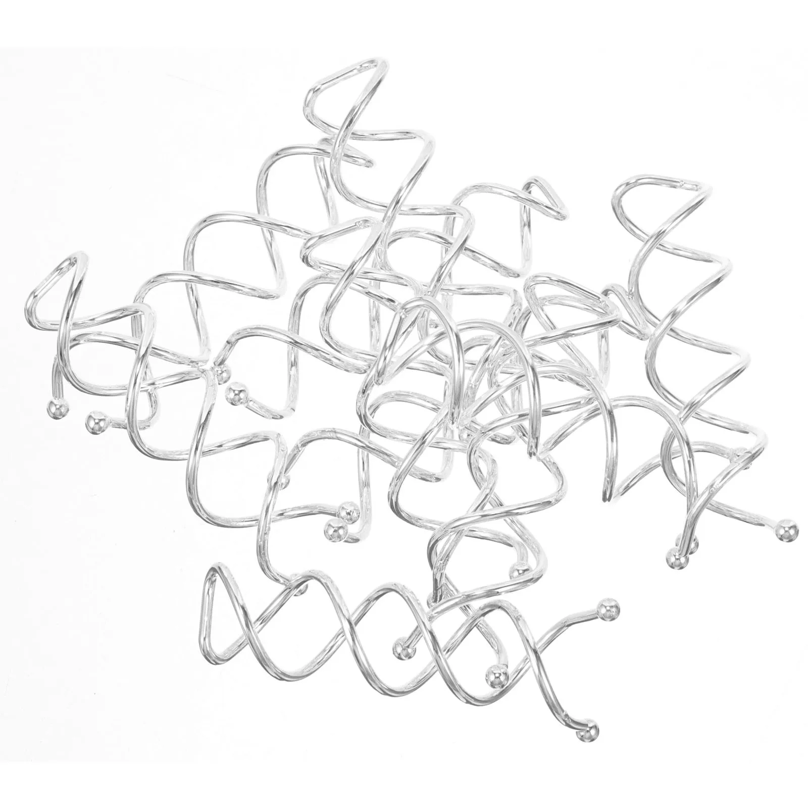 

20pcs Spiral Clips Flexible Screw Design Bun Maker For Long Hair Women Bride Wedding Party Hair Styling Accessory