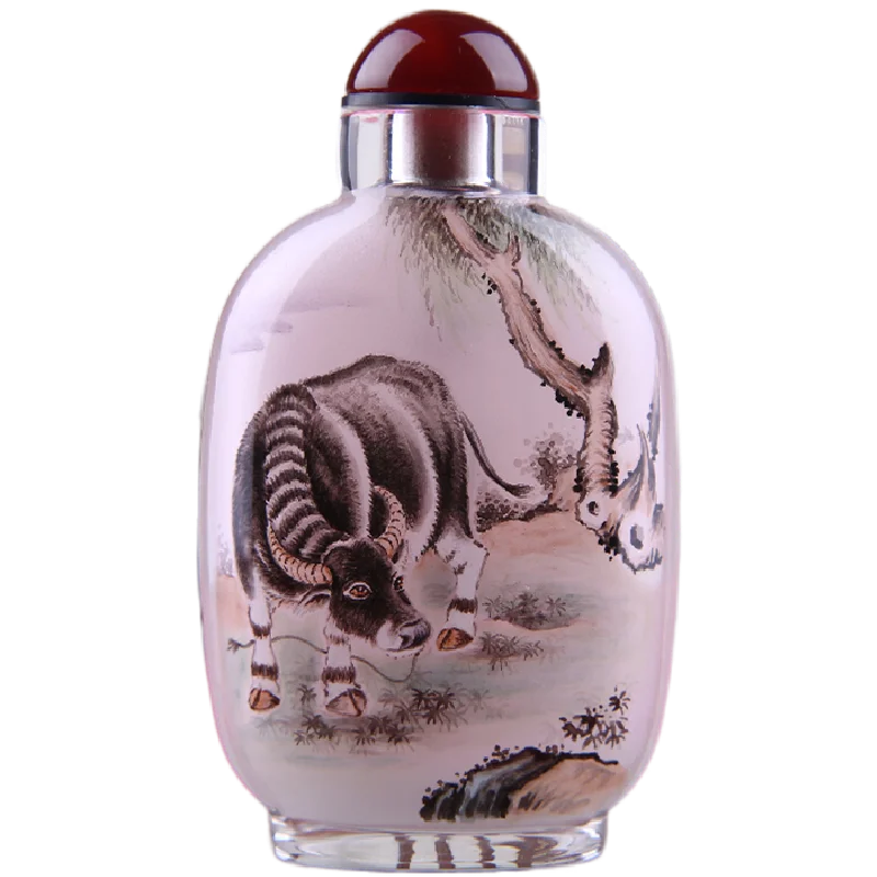 inside Painted Snuff Bottle Chinese Style Gifts Zodiac Full Set of Decoration Creative Customization Rat Cow Rabbit Dragon