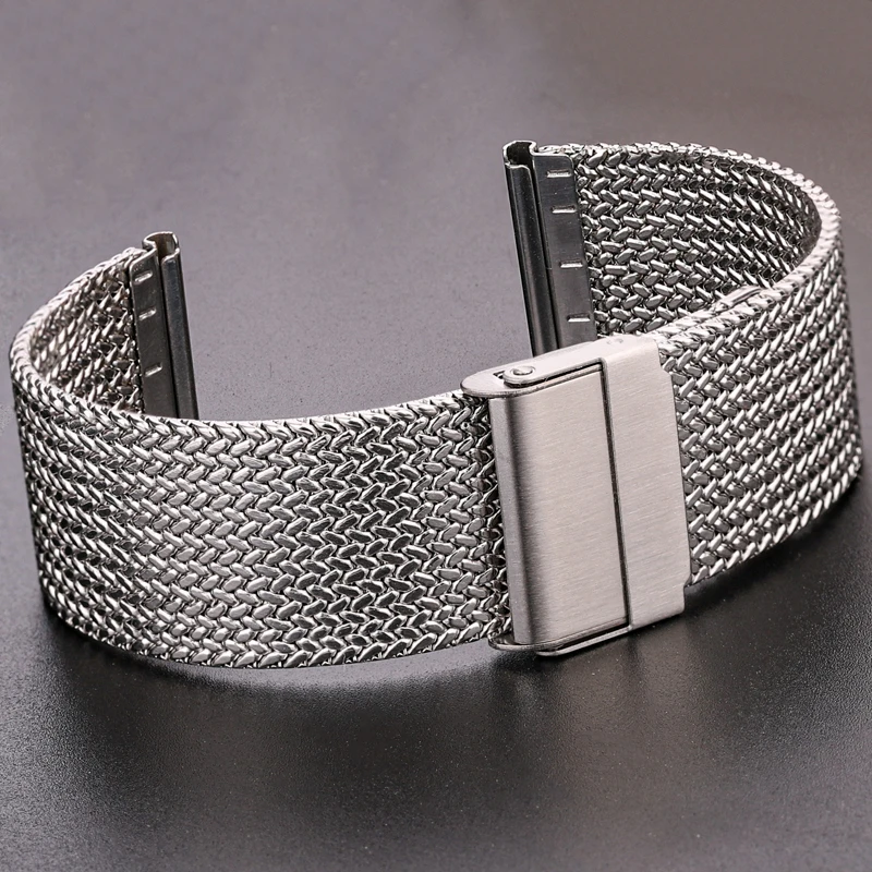 2017 Stainless Steel Watch Strap Bracelet 20mm 22mm Breathable Women Men Watchbands Quick Release Spring Bar Band Accessories