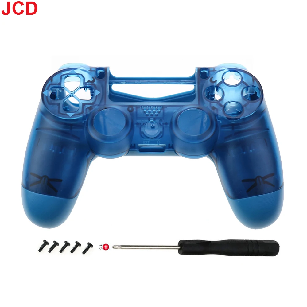 JCD-frente e traseira caixa Shell Case para PS4, JDM-050, JDM-055, JDS 055, controlador JDS 050, moldura interna, porta-chaves, suporte, moldura interna