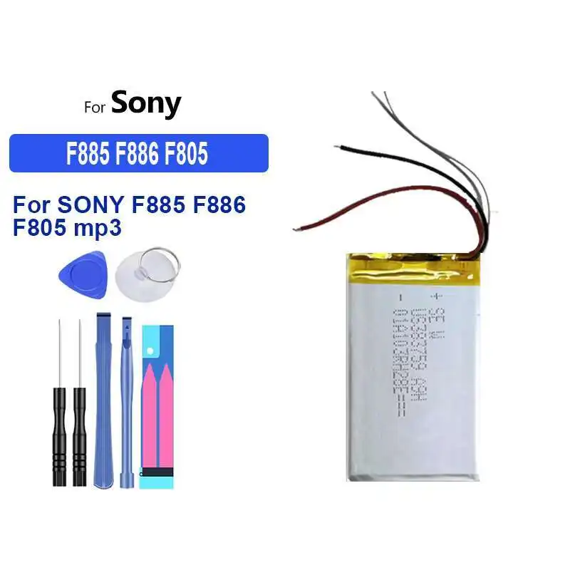 

Long-Lasting For Sony F885 F886 F805 Mp3 3 Wire 1400Mah Mp4 Battery