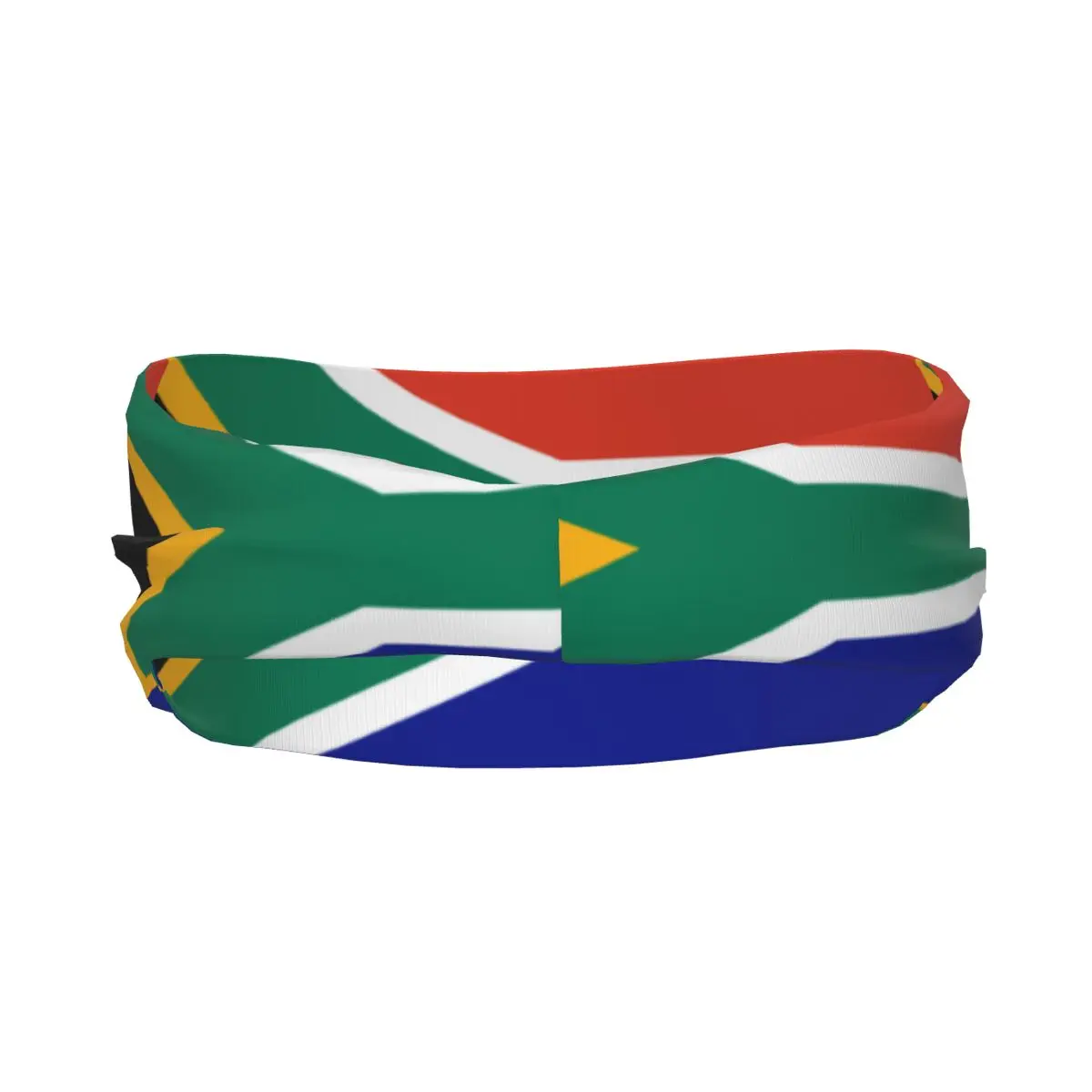 South Africa Flag Elastic Hair Band Yoga Headband Makeup Hair Hoop Headwrap