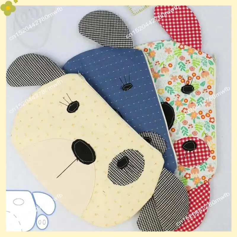 LDHL Wallet Templates For Sewing Fabric Acrylic Dog Zippered Pouch Making Template Art Craft Reusable Stencils For Handicraft