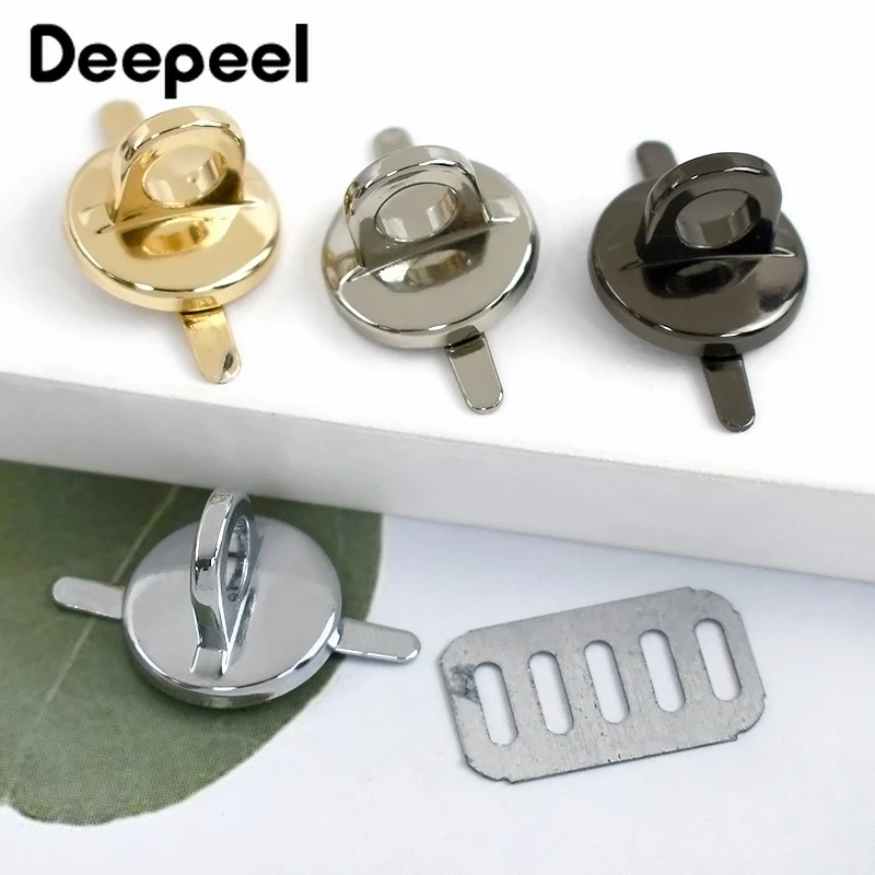 Deepeel 10Pcs Bag Hanging Hook 6*15mm Handbag Side Buckles for Luggage Leather Accessories Clothing Hardware Decoration