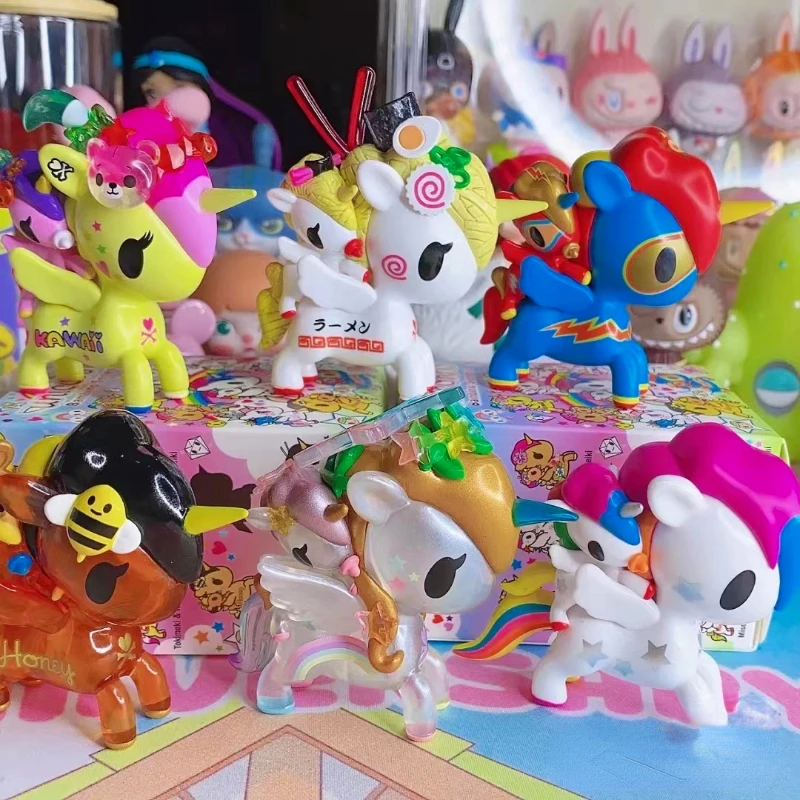 Tokidoki Bambino 1 Unicorno with Baby Unicorn Babies Blind Box Figure Toys Designer Toy Pony Decoration Trendy Model Child Gift
