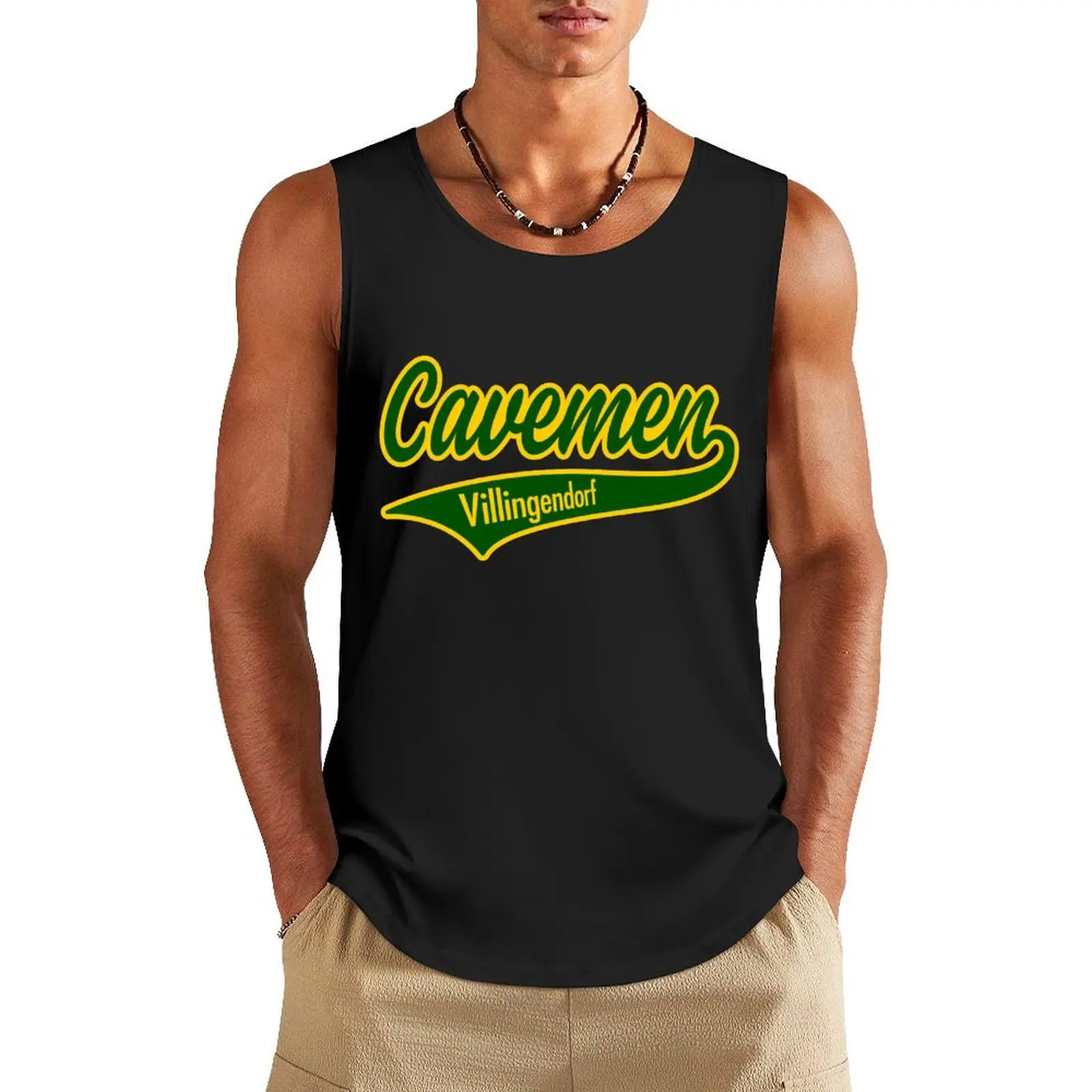 

Baseball team Cavemen Villingendorf e.V. -Lettering- Tank Top Bodybuilding clothing man Men's gym clothing Man summer clothes