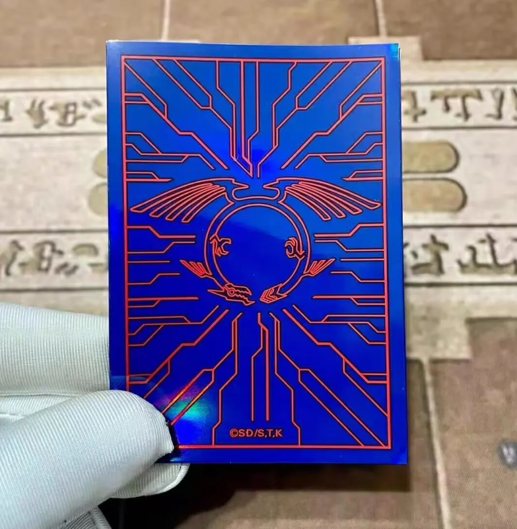 10Pcs Yugioh KONAMI Duel Monsters Dragon Design Blue Version Official Collection Card Protector Duelist Sleeves