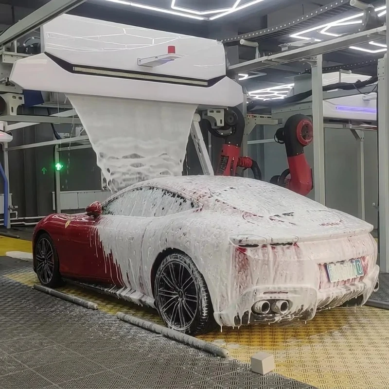 Auto Commercial Electric Touchless Car Wash Machine System High Pressure 10 Mpa Stainless Steel Dryer Cheerwash