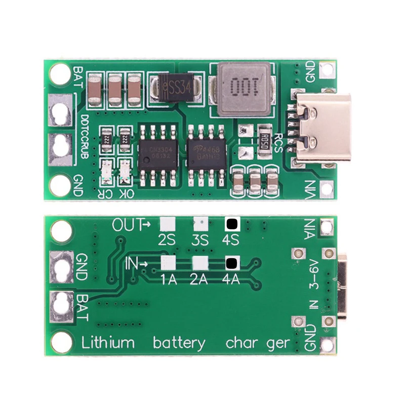 Multi-Cell Lithium Battery Step-Up Boost Polymer Li-Ion Charger Lithium Battery Charging Board Battery Circuit Protection Board