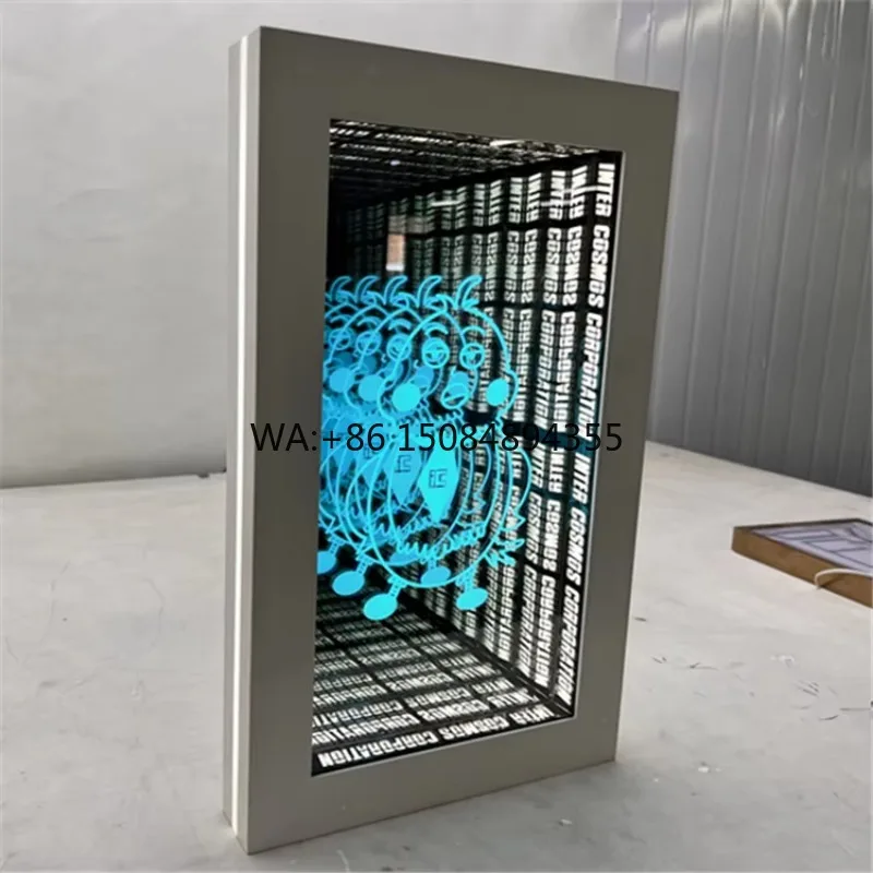 LED Infinity 3D Mirror Building Office Wedding Home Taxi Car Hotels Bar Mall Park Companies Hospitals Advertising Customizable