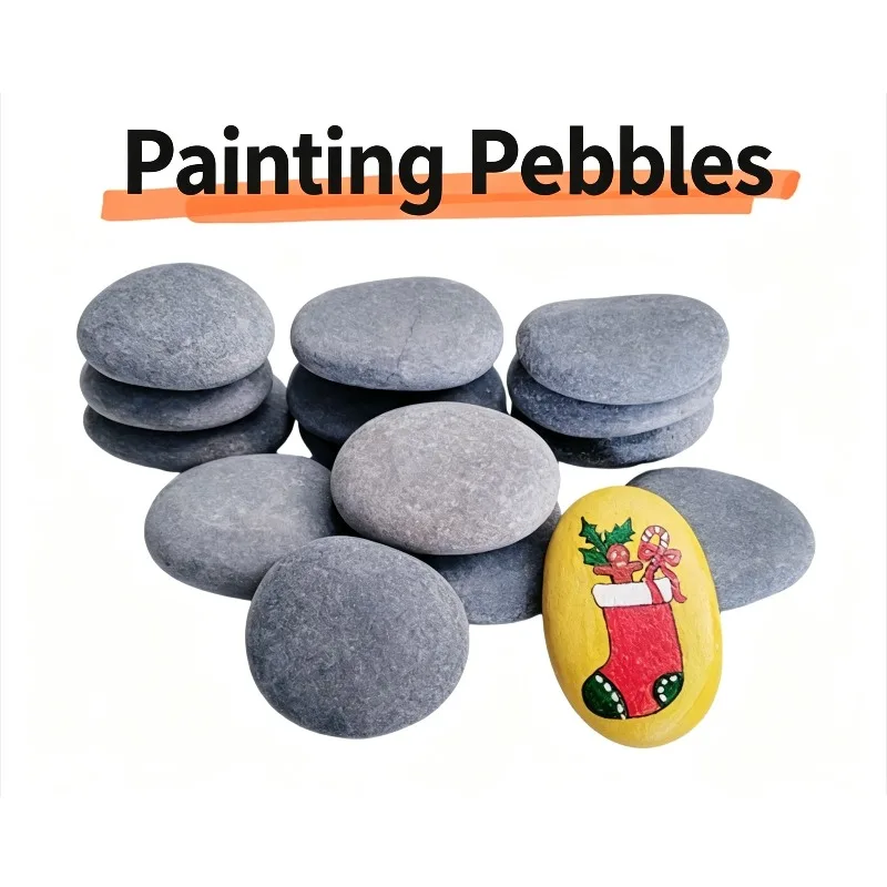 1Pc Natural Smooth Painting Pebbles Diy Hand Painting River Stones Kids Art Drawing Blank Cobblestone in Multiple Sizes