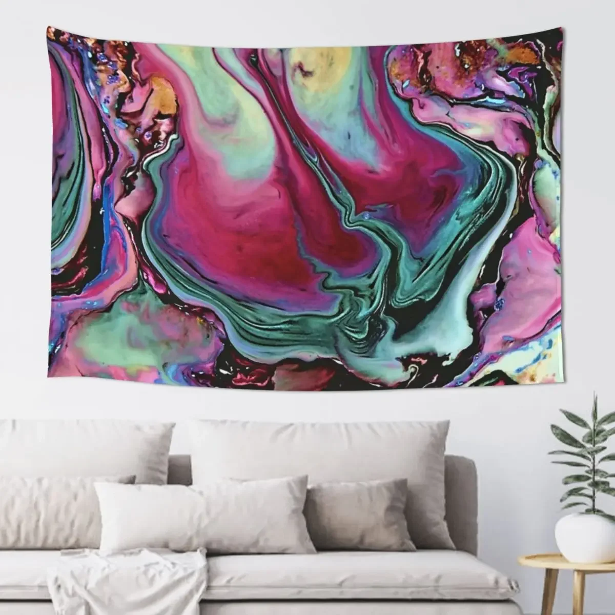

Colorful abstract marbling Tapestry Wallpaper Bedroom Decoration Pictures Room Wall Home Decorating Tapestry