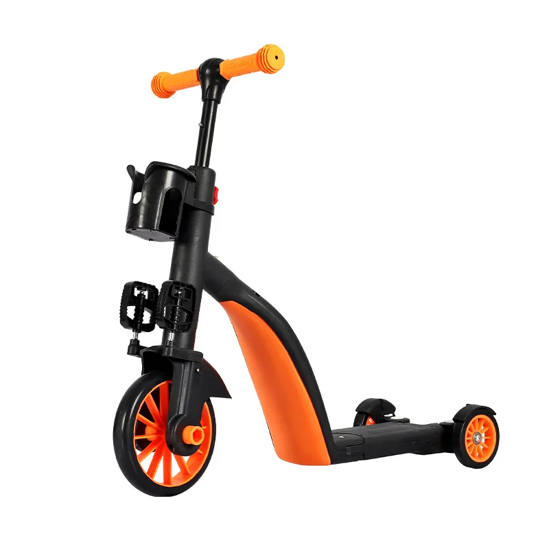 

Eight-in-one scooter Multifunctional deformation bicycle Scooter with push handle