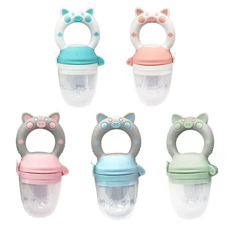 Baby Nipple Fresh Food Silicone Baby Pacifiers Feeder Kids Fruit Feeding Nipple Safe Supplies Nipple Teat Pacifier Bottles