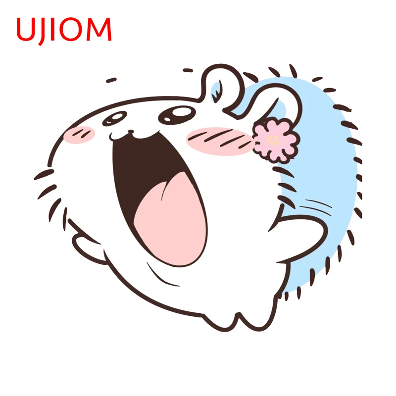 UJIOM Rabbit Lovely Anime Wall Sticker Exquisite Chic Scratch Proof Veneer Decal Suitable For Delicate Adhesive Wallpapers Decor