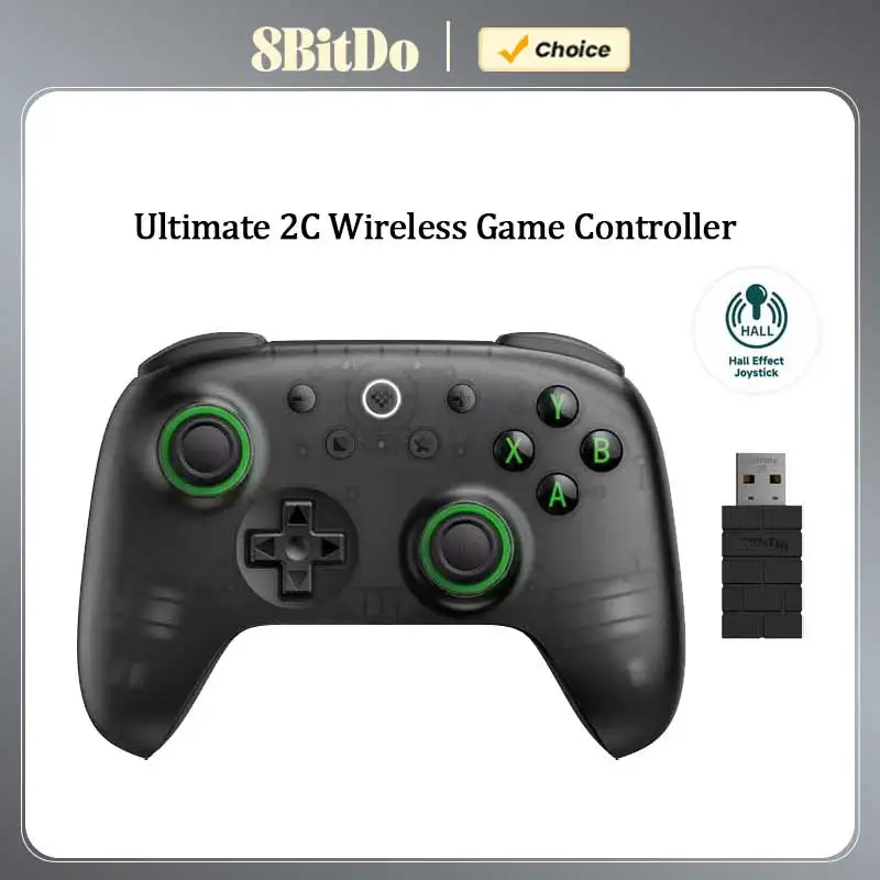 8BitDo Ultimate 2C 2.4G Wireless Gaming Controller， Gamepad  for PC Windows, Android, Hall Effect Windows 10