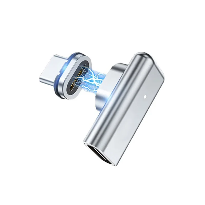 AD41-USB C อะแดปเตอร์แม่เหล็ก 24Pins ประเภท C 40 Gbp/S PD 100W Fast CHARGING Converter สําหรับ Thunderbolt 3 IPad