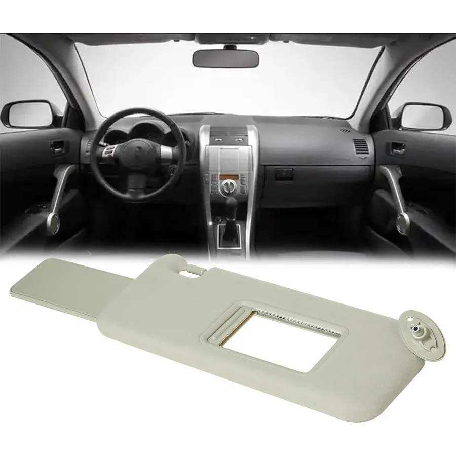 حاجب من الشمس للراكب الأيسر الأيمن للسائق متوافق مع Scion TC 20052010 يستبدل 7432021210B27431021130B1 زوج رمادي لـ #4