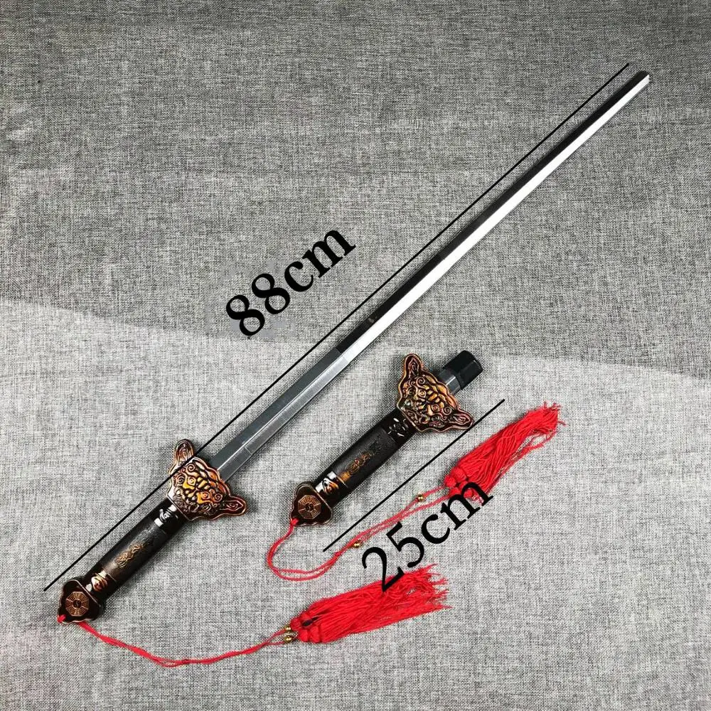 Tai Chi Telescopic Sword Stainless Steel Morning Exercise Performance Tool Outdoor Fitness Supplies Magic Supplies