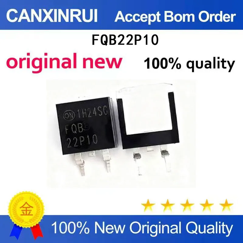 (5-100 Pieces)Brand new original FQB22P10 TO-263 22A 100V spot chip IC