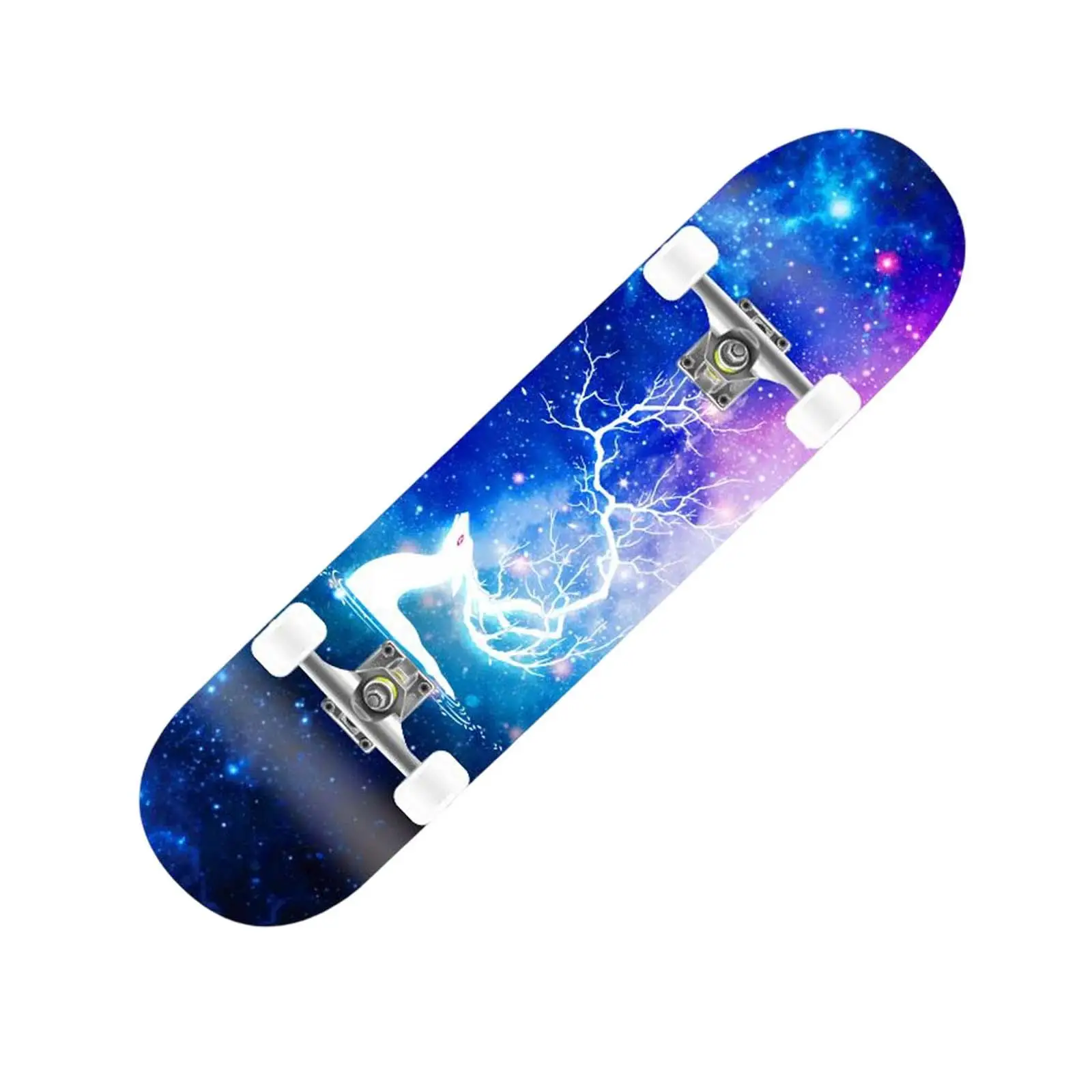 Unisex Skateboard Complete Double Kick Fully Mute Wooden Deck Cruiser Concave for Beginners Teens Playing Boys Youth Unisex Skateboard Complete Double Kick Fully Mute Wooden Deck Cruiser Concave for Beginners Teens Playing Boys Youth