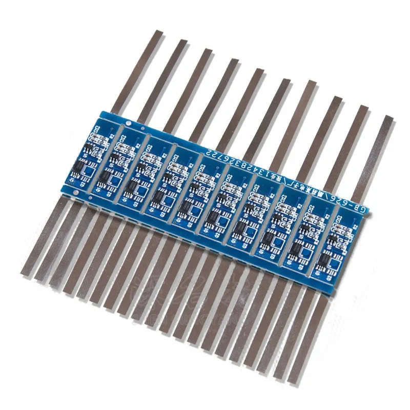 18650 two strings of lithium battery protection board plus nickel strip 7.4V overcurrent 3-9A single and double MOS