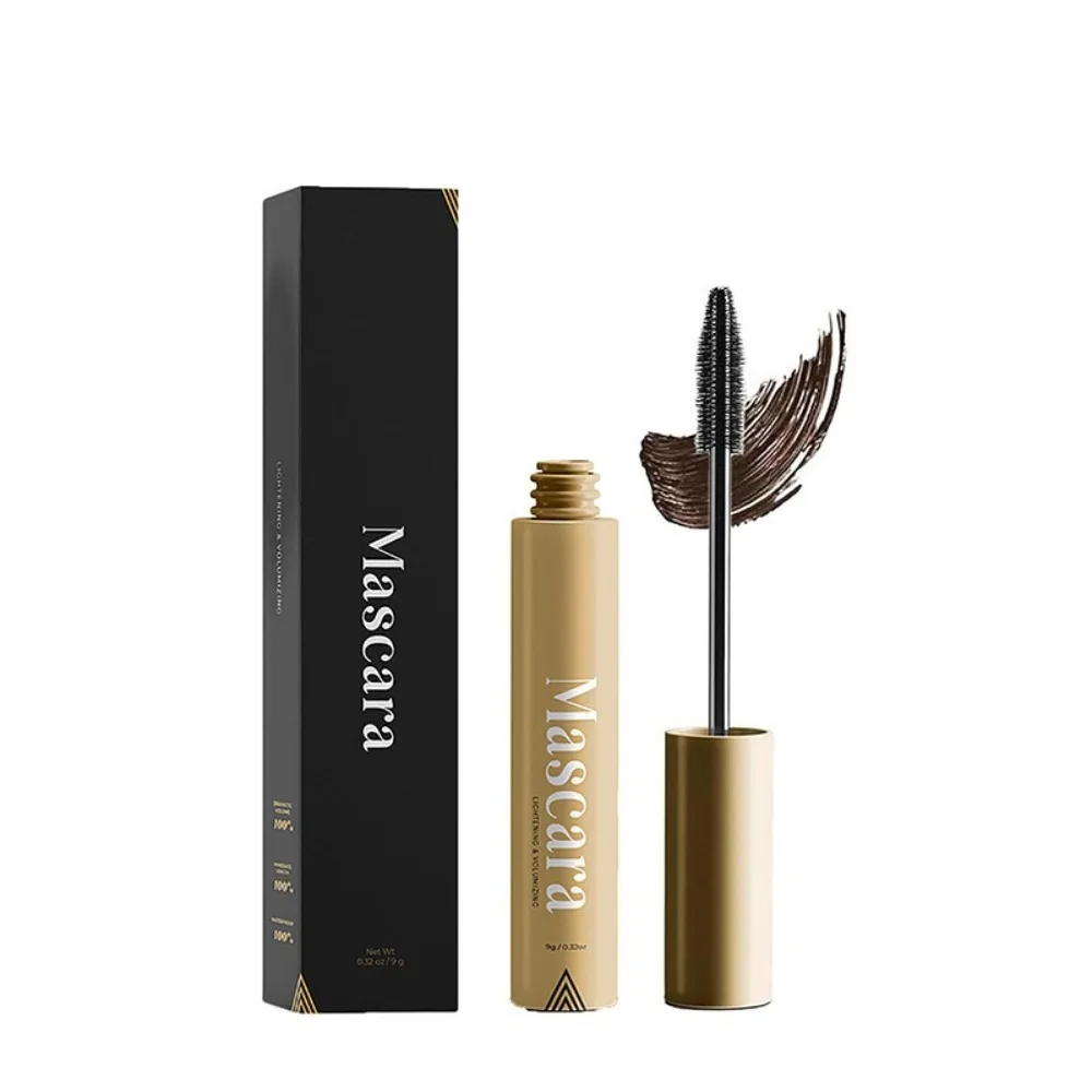 긴 갈색 마스카라 볼륨 방수 및 땀 방지 마스카라 쉽게 제거 노년 여성을 위한 오래 지속되는 속눈썹 세럼
