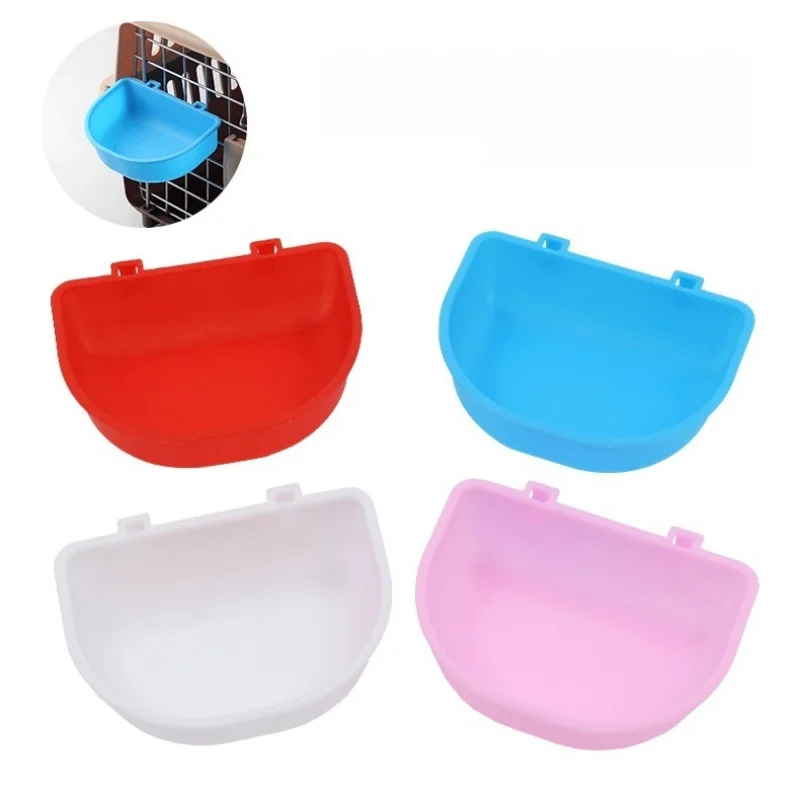 

Pet Aviation Box Hanging Bowl for Feeding Cats and Dogs Plastic Cage Hanging Cat Dog Bowl Pet Outdoor Feeding Tool Pet Feeder