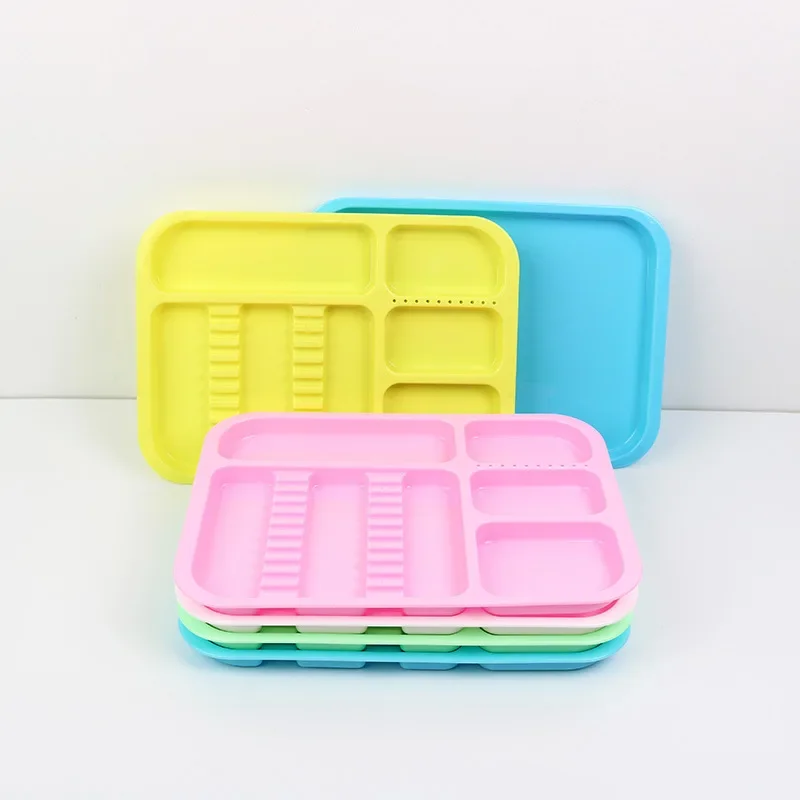 

5 шт., стоматологические инструменты, оральные материалы, цветной лоток для перегородки, пластиковый лоток, цветной мини-лоток, лоток для хранения, коробка для размещения стоматолога