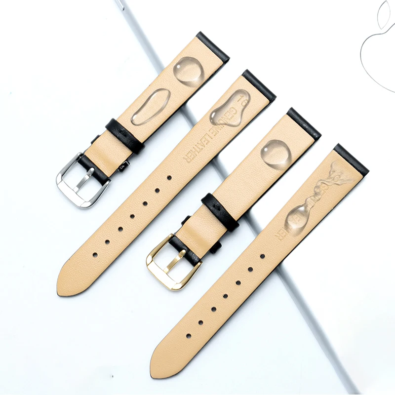 Leather watch strap men and women For all brands watchs for Movado Museum Ultra thin soft 10mm 12mm 14mm 16mm 18mm wristband