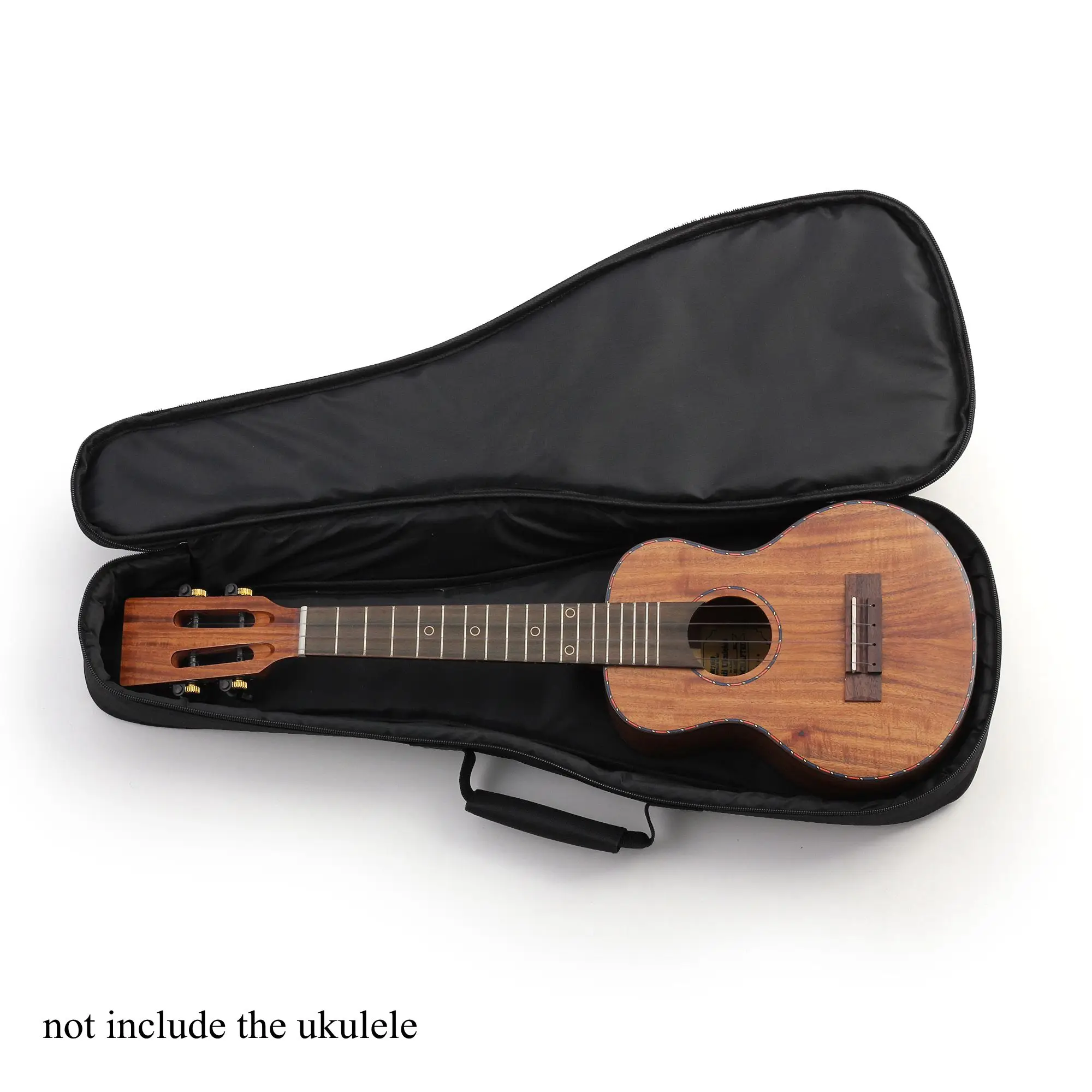 21 / 23 / 26 Inch Mysterious Leaves Beautiful Ukulele Gig Bag with 10mm Sponge Padding, Soft 4 Strings Guitar Case