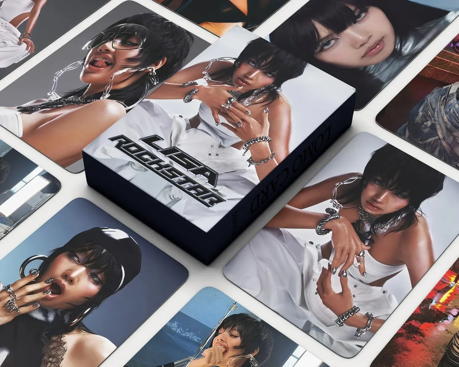 55Pcs/Set Kpop LISA ROCKSTAR Solo Lomo Card New Ablum HD Photo Print Pictures Photocard For Fans Collection Pocztówki Prezenty