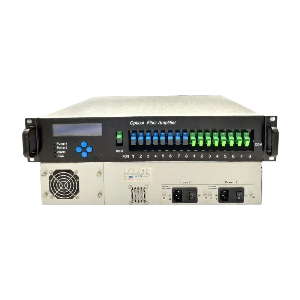 Factory Sell Warranty 3 Years -3 To 10dbm Input 1550Nm Catv Optic Fiber Ftth Wdm 8 Port 23 Dbm Edfa Cable TV Optical Amplifier