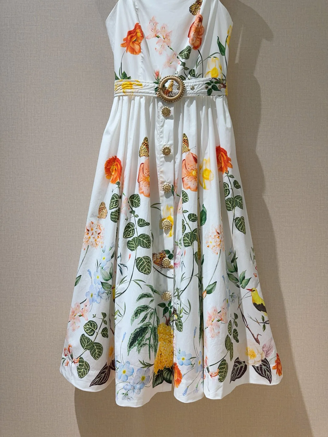 女性のための夏のファッション休暇スタイルのプリントノースリーブキャミソールドレス