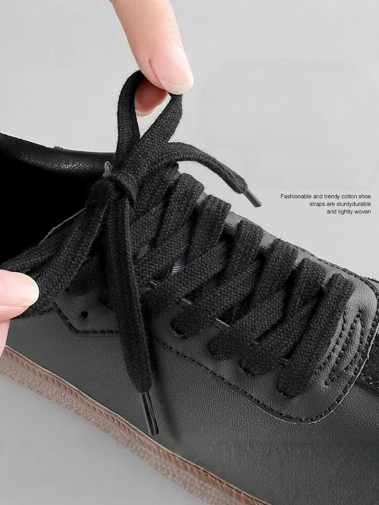 Thick Cotton Flat Shoelaces Tightly Woven Durable Shoe Strings Replacement Laces for Sneakers Casual Shoes Length Shoe Accessory