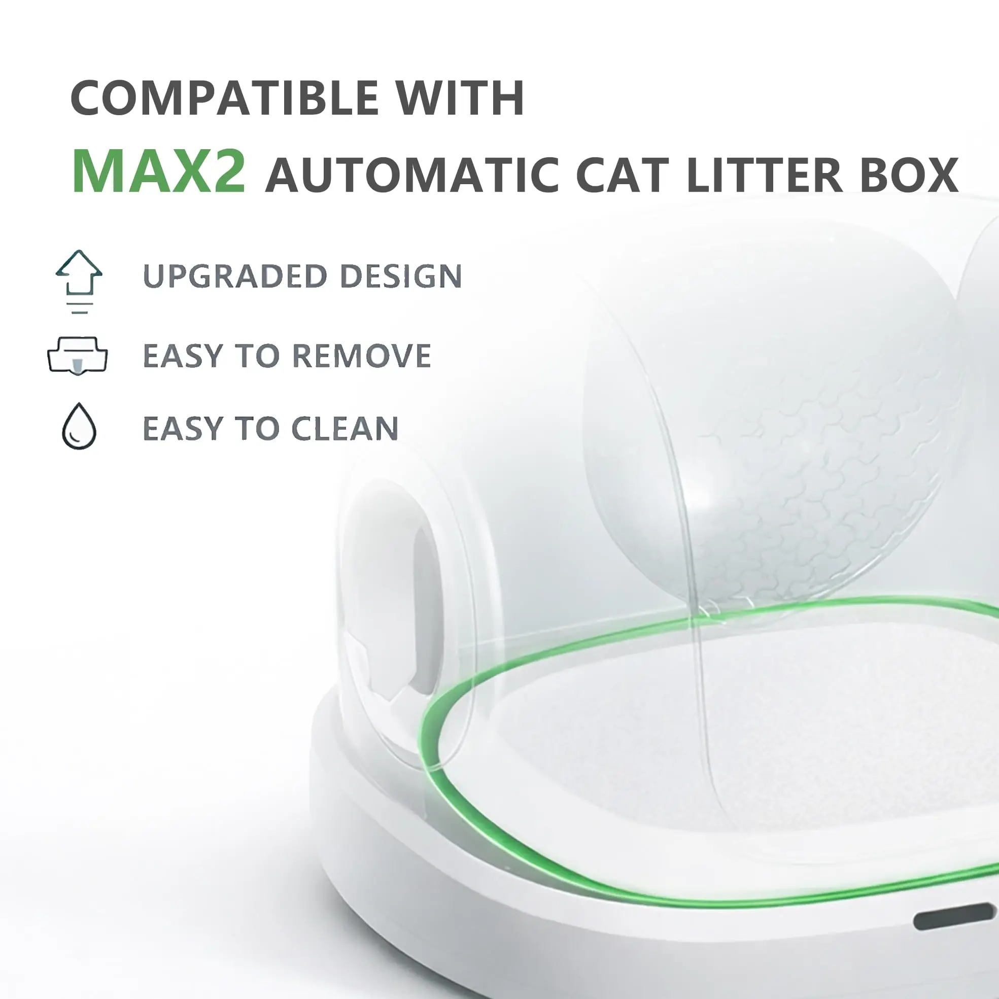 Automatic Self-Cleaning Cat Litter Box Mat, High Performance Leakproof Litter Mat Anti-Stick, Suitable Cat Toilet Cushion