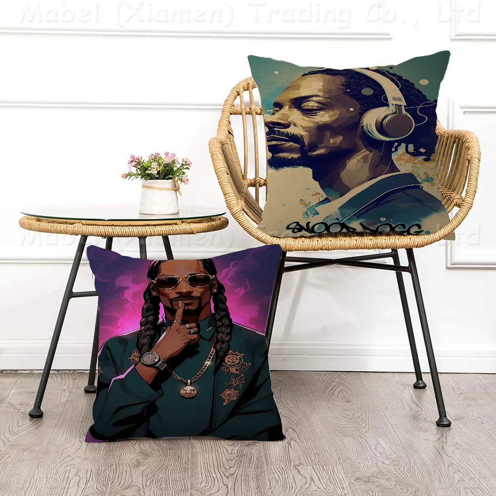 

Snoop Dogg Rappe Cushion Cover Pillowcase Upholstery Sofa Throw Pillow Home Decor Pillowcas