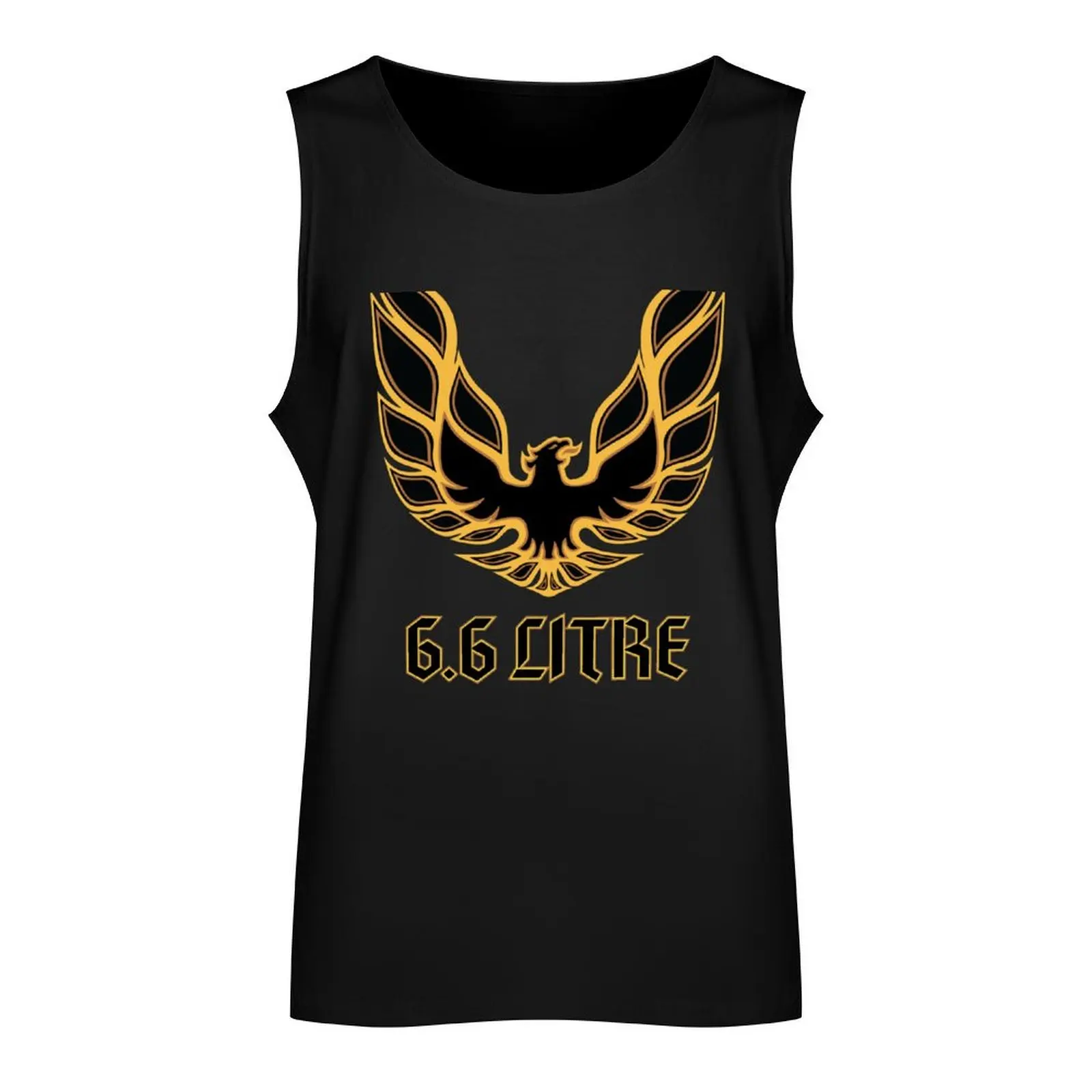 Trans Am 6.6 Litre Firebird Bandit Golden Bird Tank Top T-shirt male Working vest t shirt gym