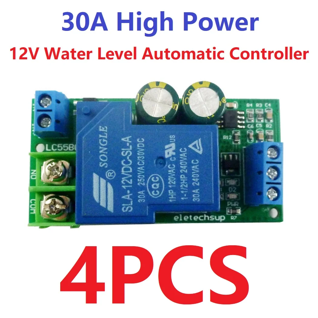 

4x LC55B01 30A AC/DC 12V Water Pump Automatic Start-Stop Controller Automatic Water Supply System Control Switch