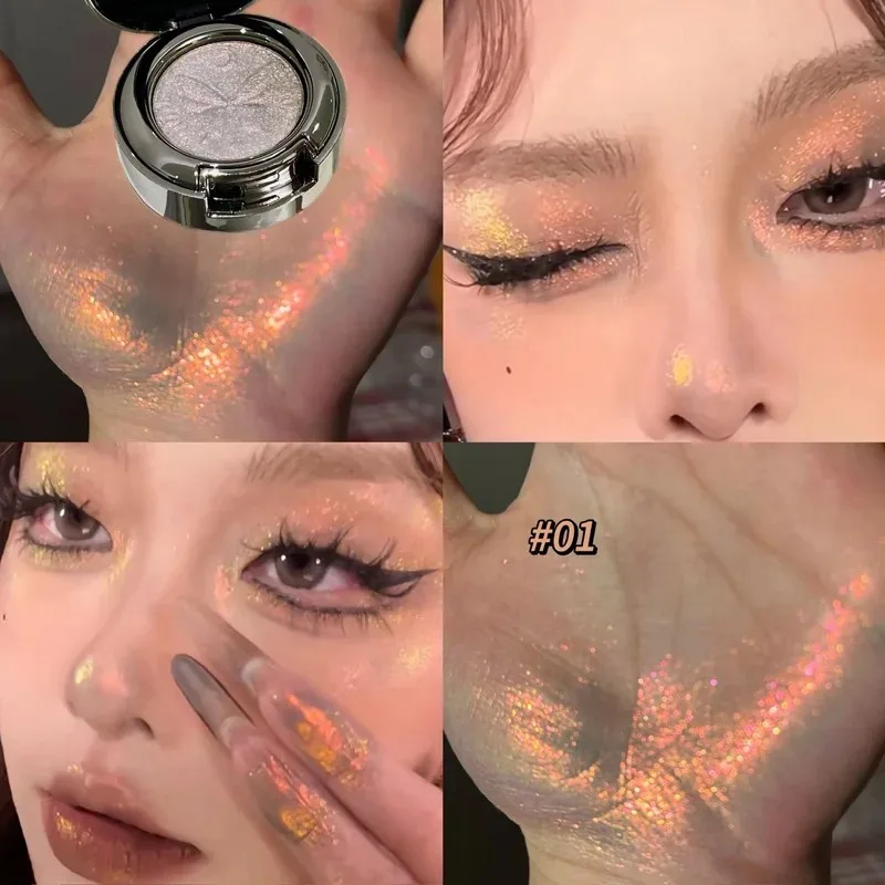 ثلاثية الأبعاد فراشة النقش الحرباء عينيه أحادية اللون عالية الصباغ لامع التدرج بريق لامع الأزرق هيغليغتر عيون ماكياج