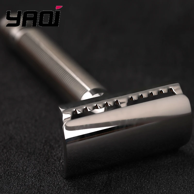 YAQI Floating Stainless Steel Safety Razor,Hypoallergenic 88mm Anti-Slip Handle,316 Stainless Steel Premium Men's Shaving Tool