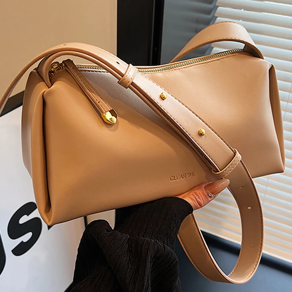 

Casual Pillow Crossbody Bags for Women Fashion Solid Color Pu Leather Single Shoulder Bag Outdoor Female Messenger Bag 2025 New