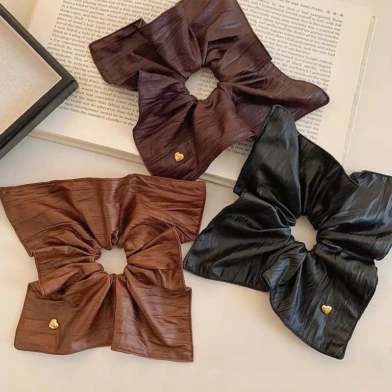 

Новая мода резинка для волос из искусственной кожи для женщин и девочек эластичные резинки для волос аксессуары повязка для волос женские аксессуары для девочек