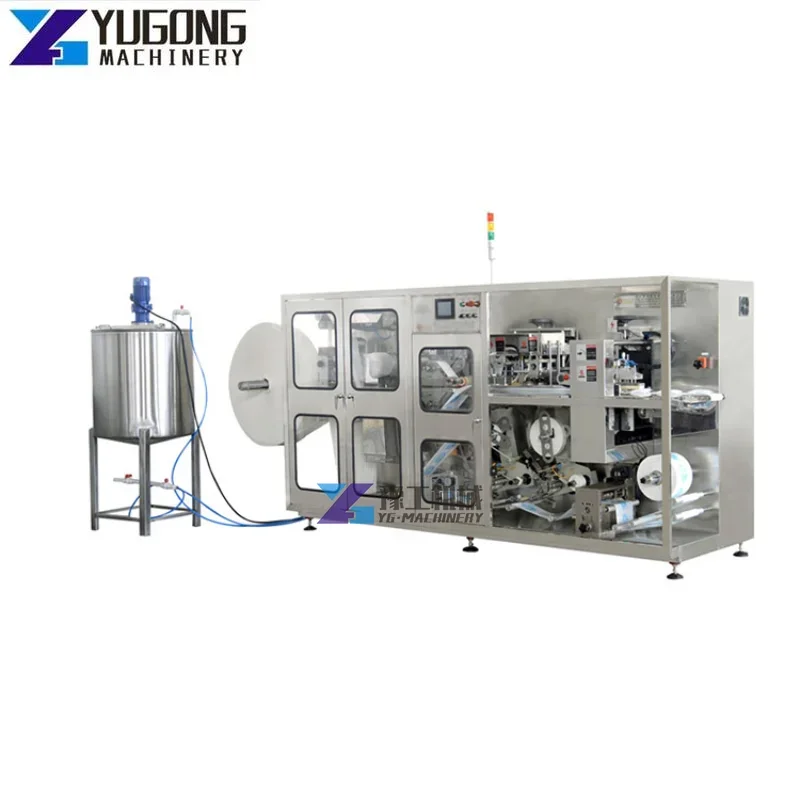 Automatic Wet Wipe Making Machine for Baby Wipes Wet Towel Tissue Manufacturing Packing Production Line 12 Lane Low Price