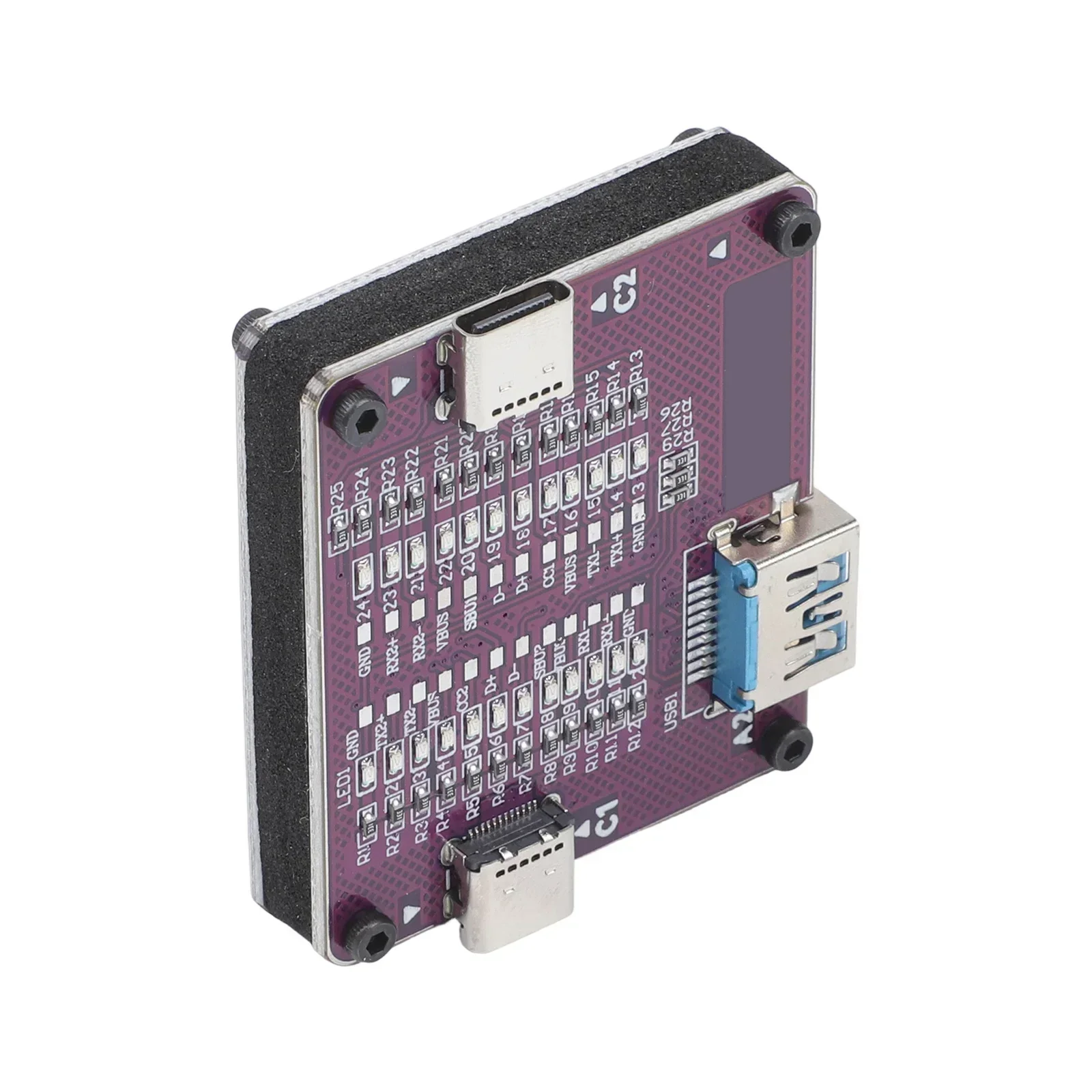 For Repair Technicians USB-C Cable Tester Type-C Cable Tester Metal Connector Terminals Portable Handheld Design