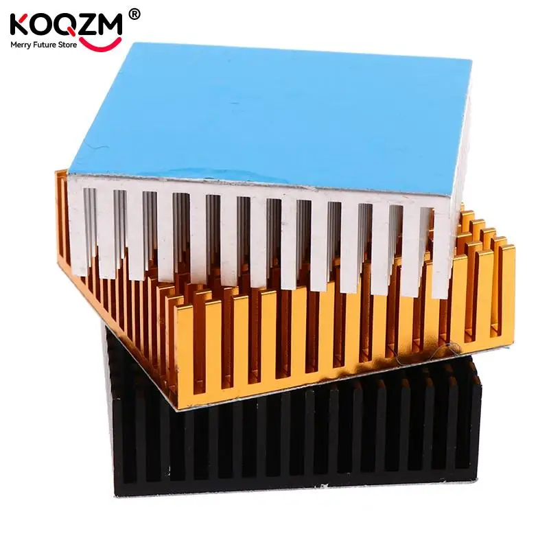 50x50x15MM Aluminum Heatsink Heat Sink Radiator Cooling Cooler For Electronic Chip IC LED Computer With Thermal Conductive Tape