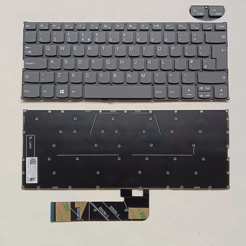 For Lenovo IdeaPad C340 14 C340 14API 14IWL C740-14IML 730-15 15IWL 730-13IKB 530S-14 UK keyboard