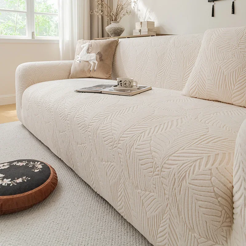 Adjustable Jacquard Sofa Covers for Living Room Armchair Cover Corner L Shape Stretch Slipcovers Couch Cover 1/2/3/4/5 Seater