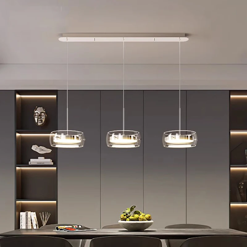 Modern dine dining room Pendant lights indoor lighting Ceiling lamp hanging light led chandelier decorative interior lighting view 5