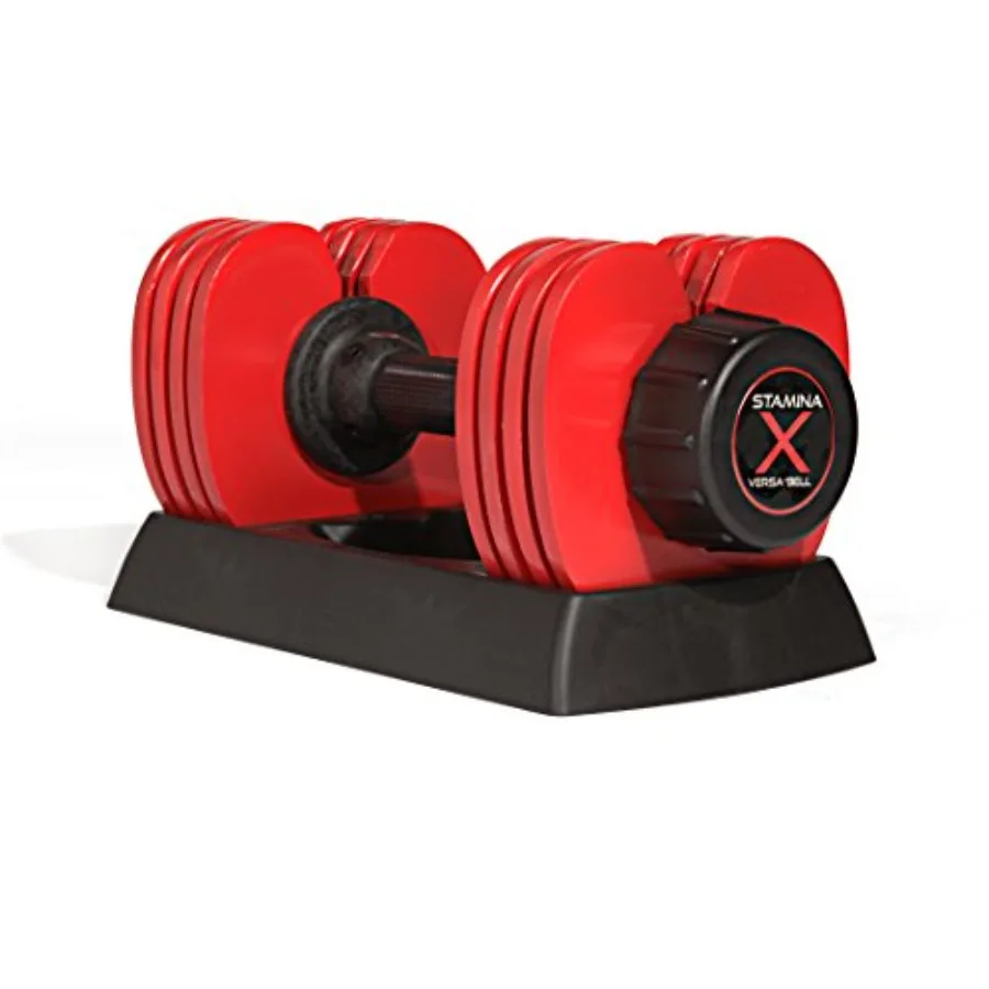 X Versa-Bell Adjustable Dumbbell 10-50 lb w/ Smart Workout App - 9 in 1 Adjustable Weight Set - Strength Training Equipment for